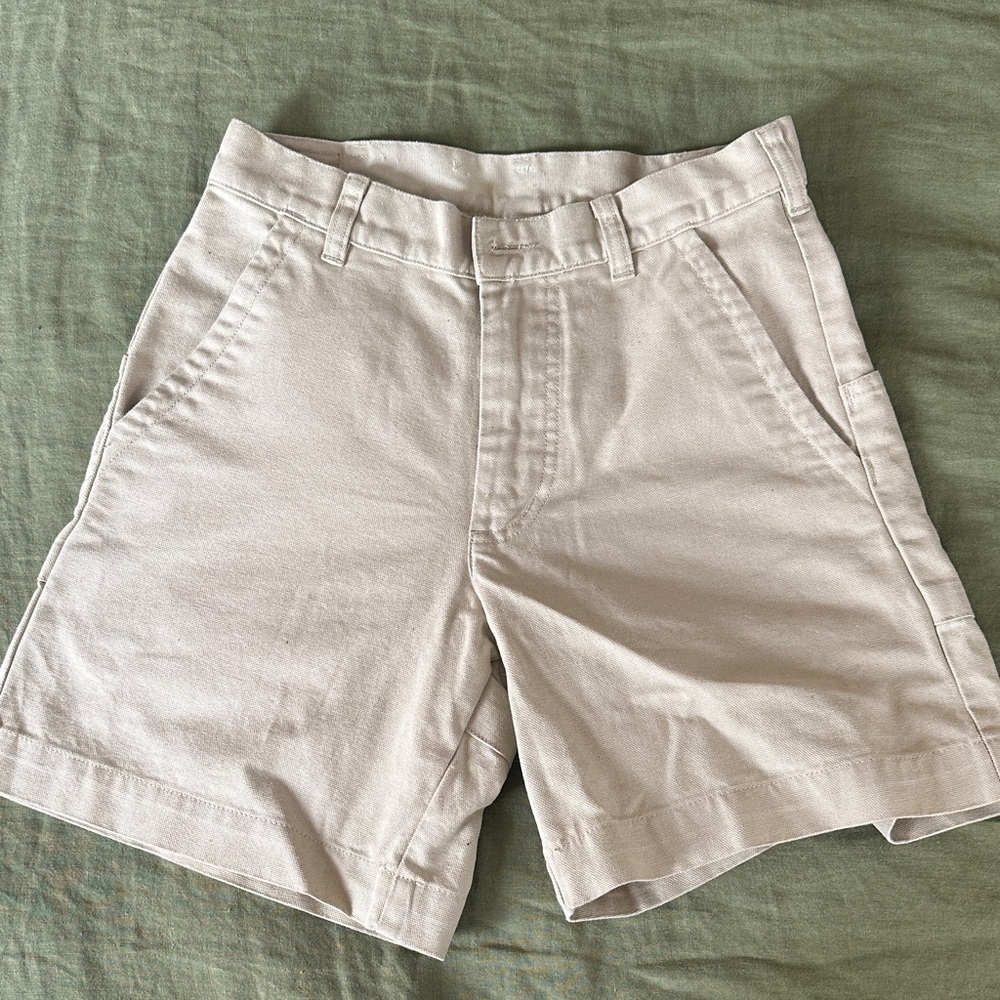 Patagonia Men's Light Beige Flat-Front Shorts